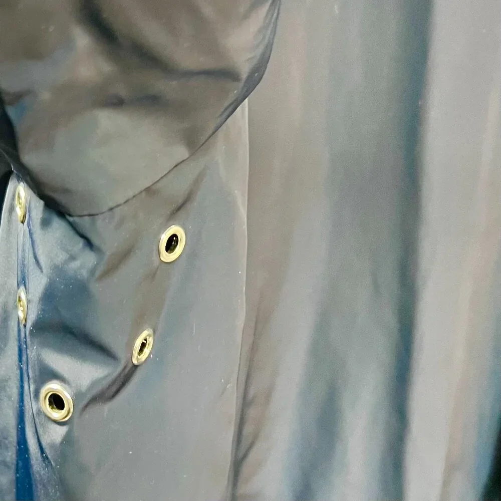 NWT JACK SPADE New York Navy Blue Packable Trench Coat‎ XL